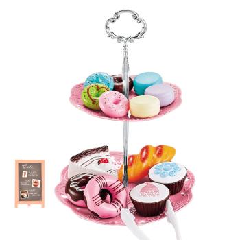 360Home Kinderspielzeug Schickes Nachmittagstee Set Snack Tablett Set